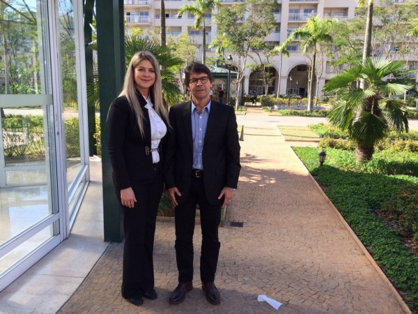 Presidente da ABEOC Ana Cláudia Bitencourt e Vice-presidente de Projetos Jorge Alencar participaram