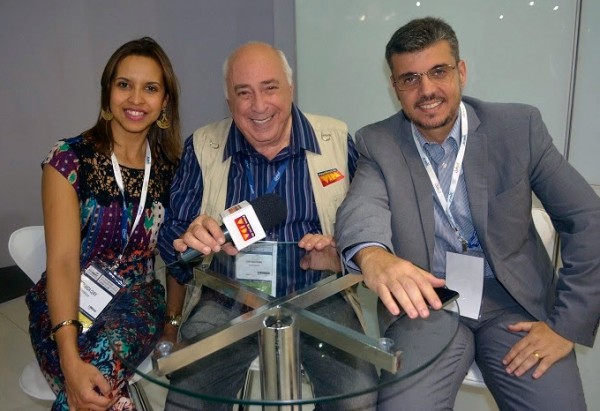 Fernanda Cury, presidente ABEOC GO e VP Comunicação Nacional, José Guilherme Schwam e Nehemias Ramos da Win Eventos